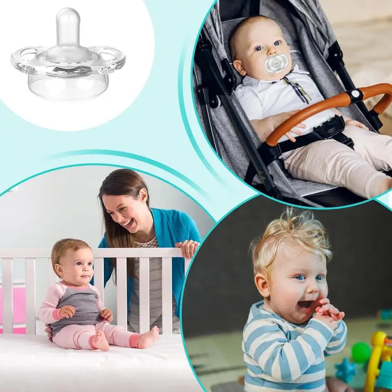 Chupete tipo pecho, juguete para la dentición, chupete para dormir de silicona suave, diseño de rebote, emociones calmantes, simulación de lactancia materna - imagen 5