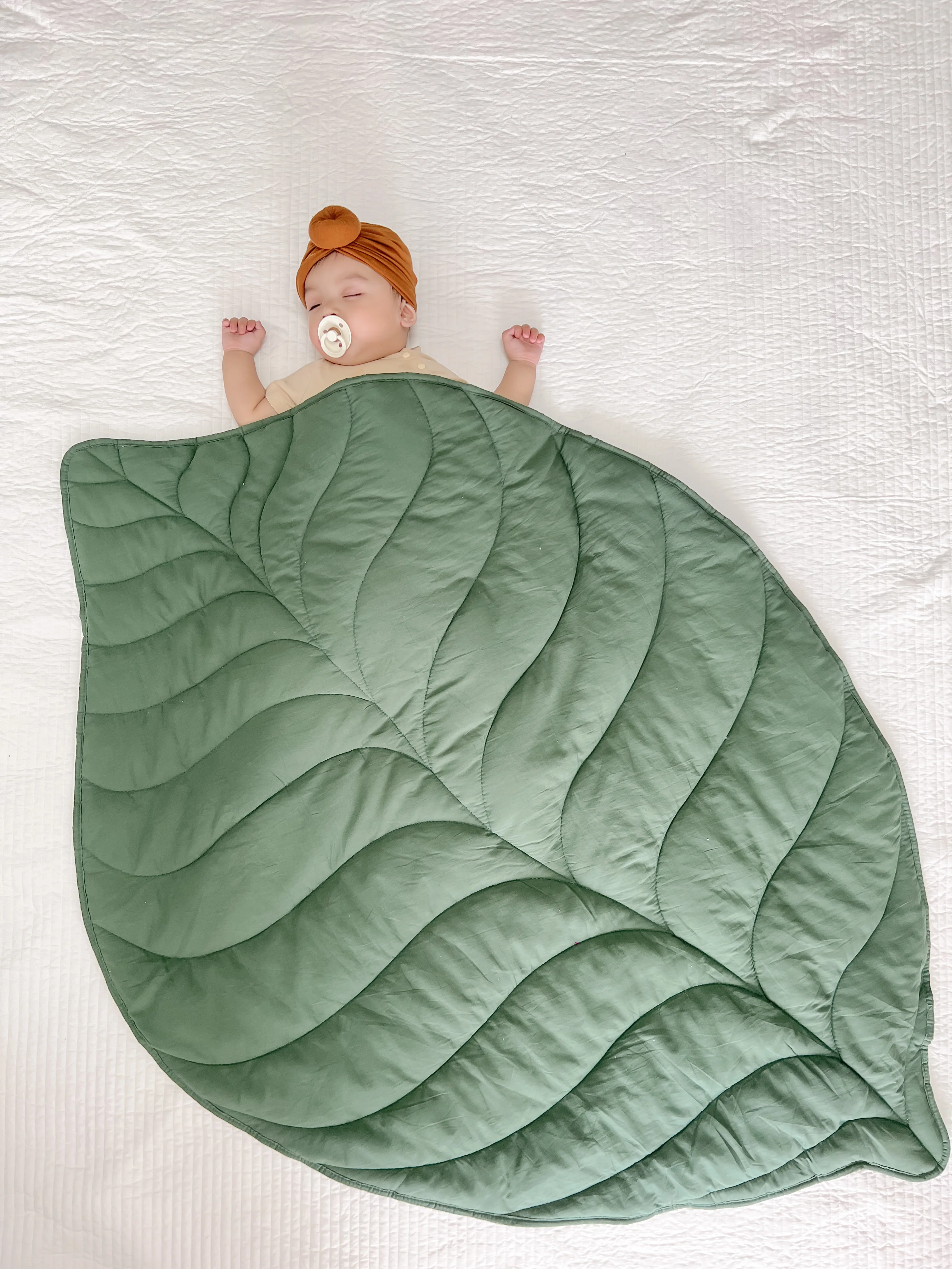 Alfombra de juego nórdica de nueva forma de hoja creativa para bebé, alfombrilla para ventana salediza, alfombrilla de escalada para bebé, decoración para habitación de niños - imagen 2
