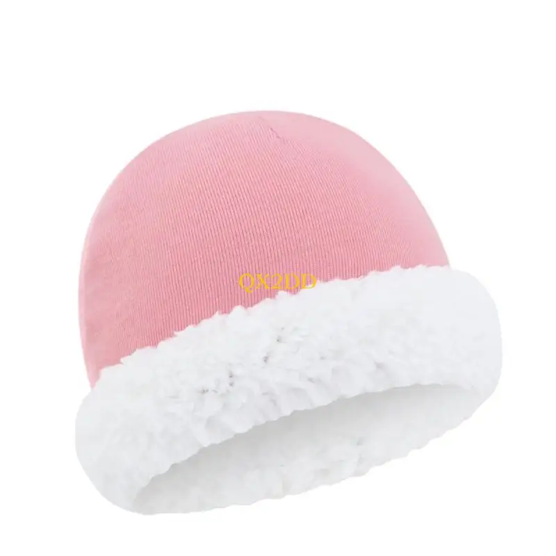 QX2D Lindo Conjunto Manoplas Y Sombreros Gorros Y Guantes Lana para Recién Nacidos para Trajes Elegantes Y Diarias