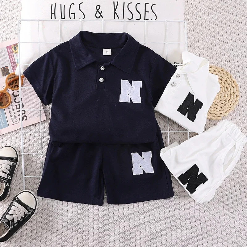 Conjunto de polo manga corta y pantalón corto para niño - imagen 3