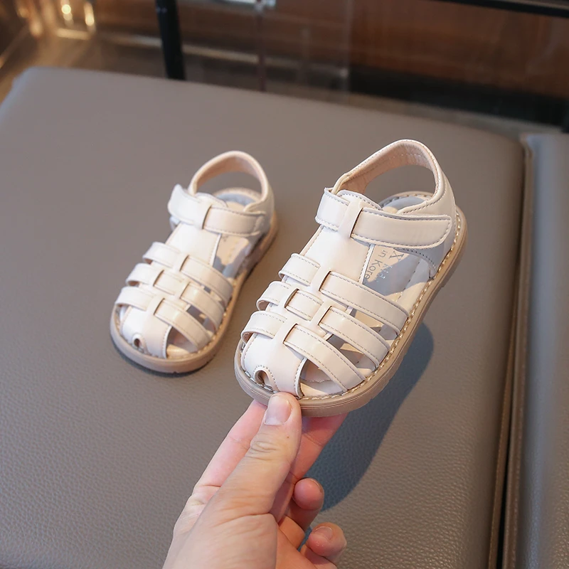 Sandalias de playa para niños, sandalias de verano para bebés, recortes, zapatos de princesa para niños pequeños, zapatos antideslizantes de suela blanda para bebés - imagen 4