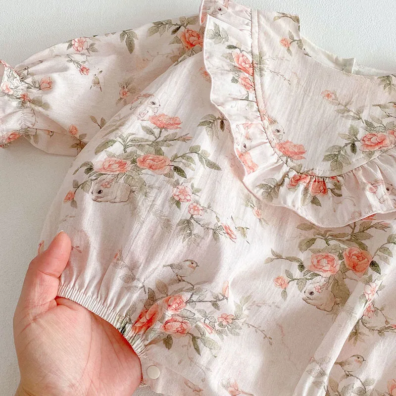 MILANCEL mono de primavera para bebé con estampado de flores - imagen 5