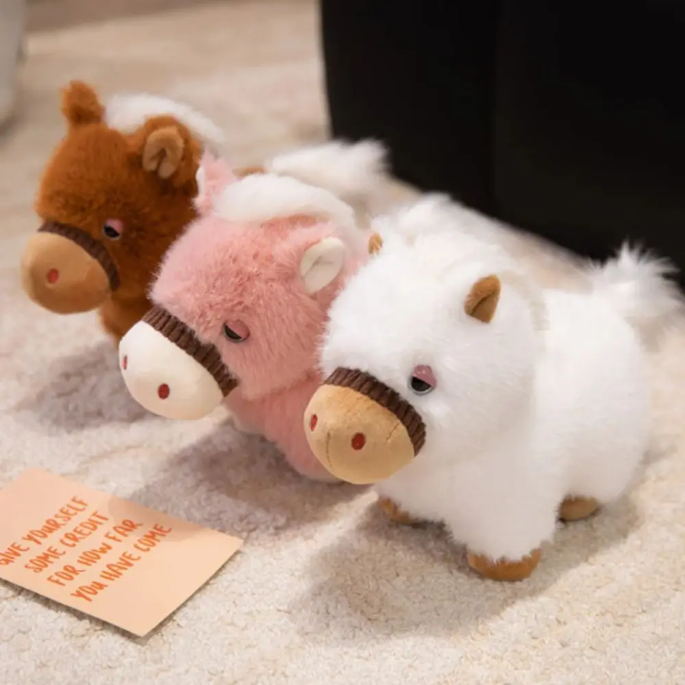 Caballo de peluche suave y esponjoso – Potro decorativo - imagen 2