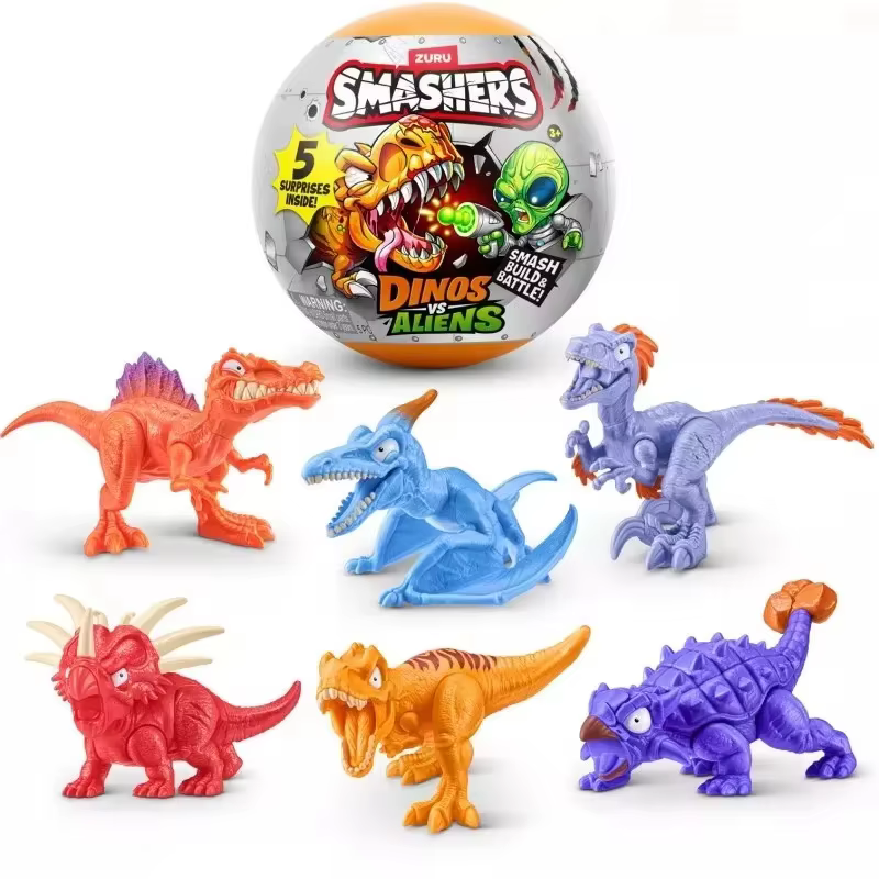 ZURU Smashers Dinos Vs Aliens Caja Sorpresa con Figuras para Armar - imagen 5