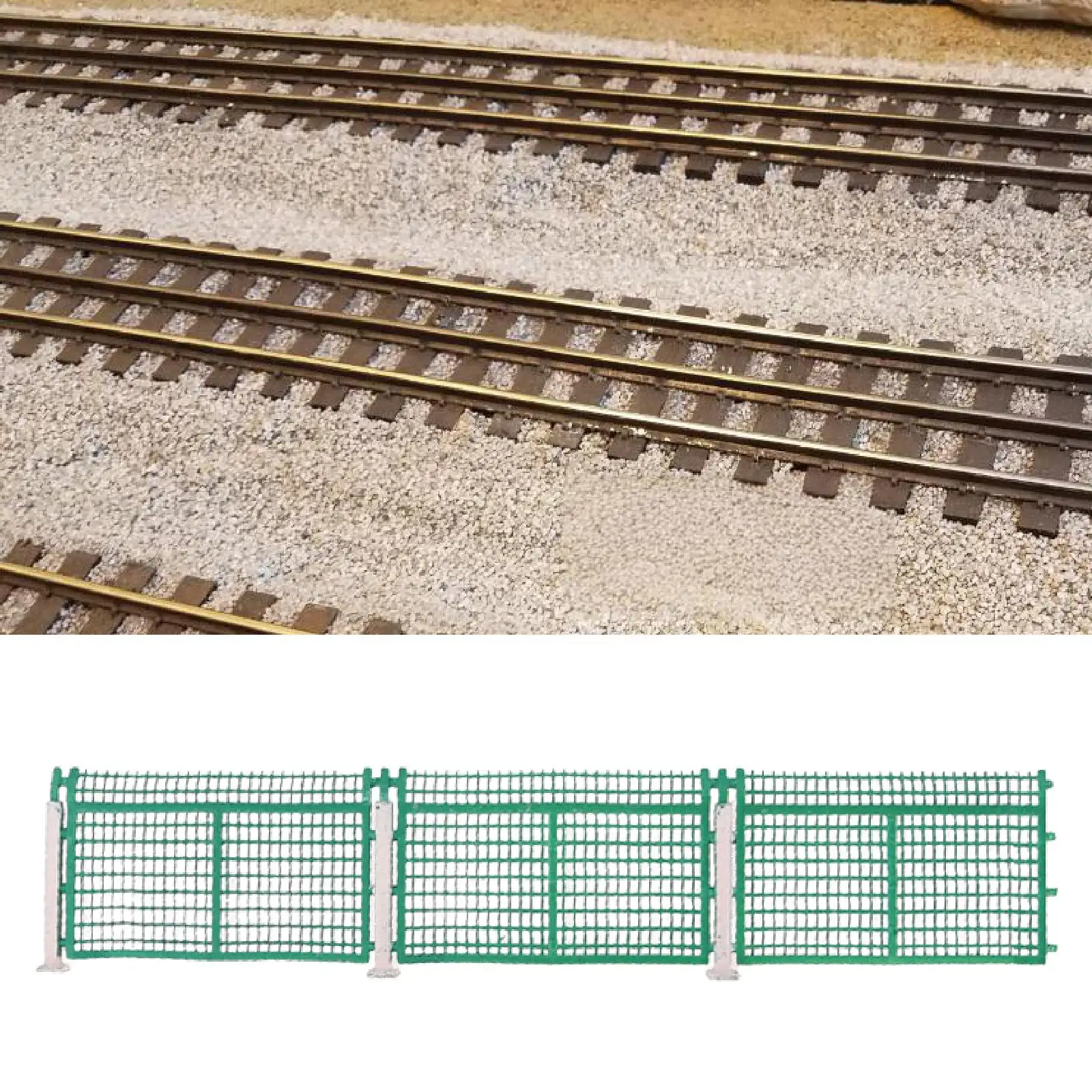 HO Scale Fence 1:87 Scale Fence Model, Layout Accessories for Model Trains, Diorama Scene, Model Railroad, Model Building,