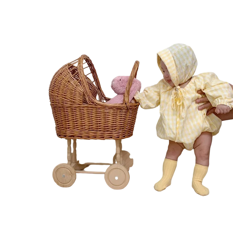 Rattan Baby Stroller