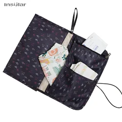 Cambiador de pañales plegable para bebé, lavable, para viaje, cambiador de pañales, impermeable, estera de juego para cambiar el suelo