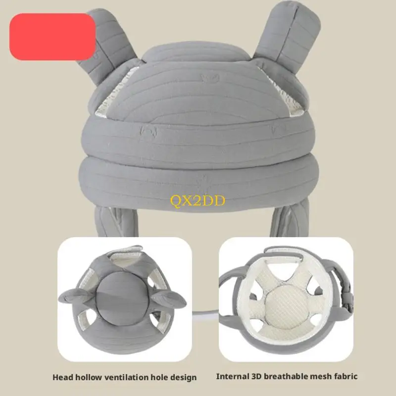QX2D Casco protector infantil – Acolchado suave para niños - imagen 4