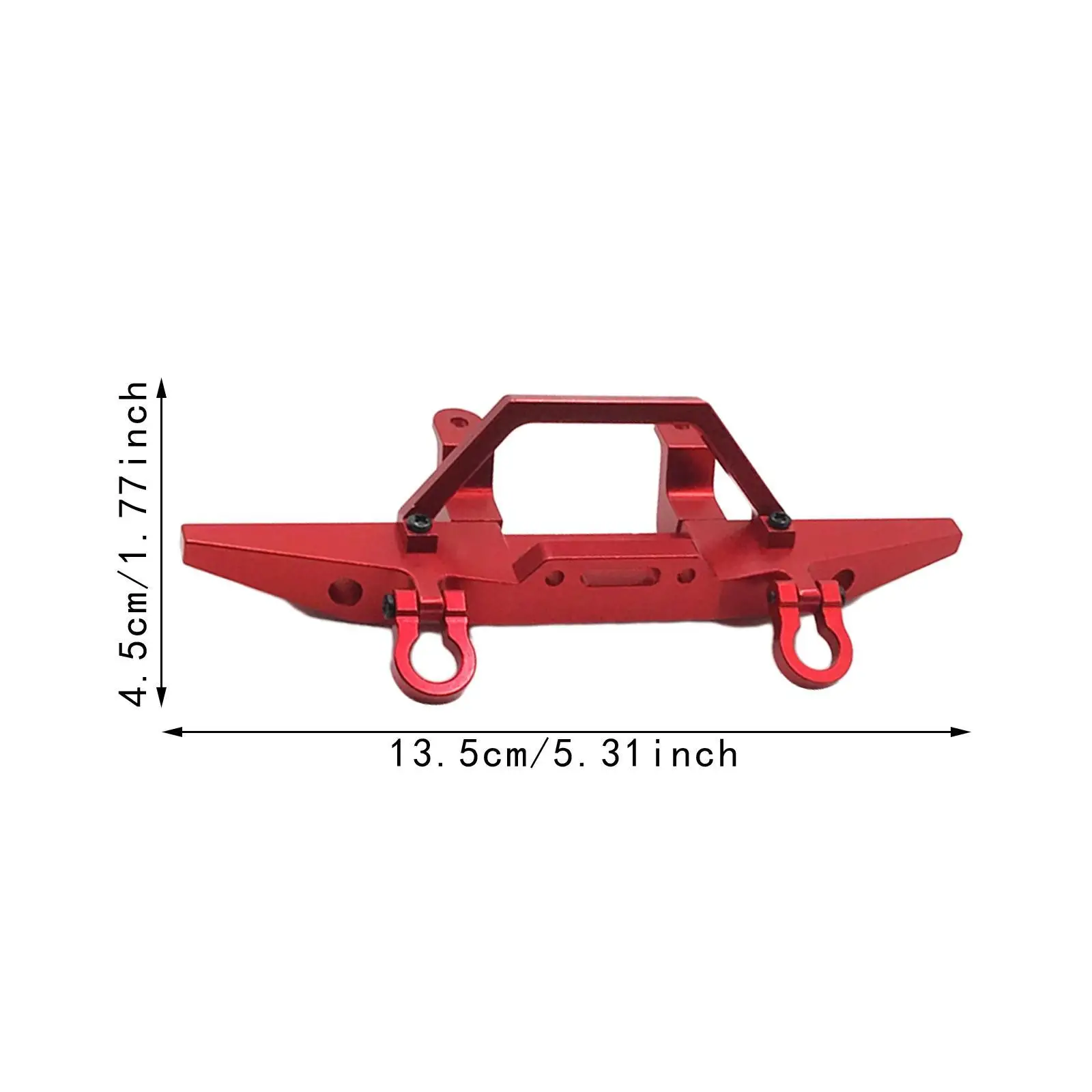 1:12 Aluminum Alloy RC Bumper Easy to Install Sturdy for 99S D90 RC Trucks