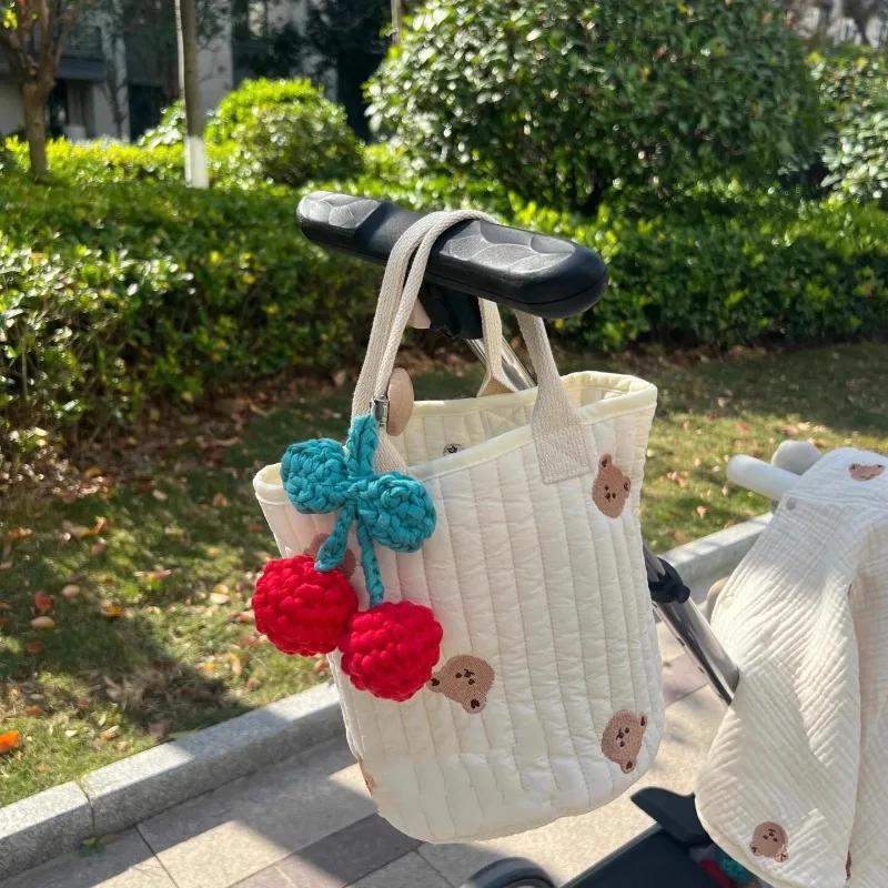 Bolso organizador para cochecito – Acolchado de algodón con estampado infantil - imagen 2