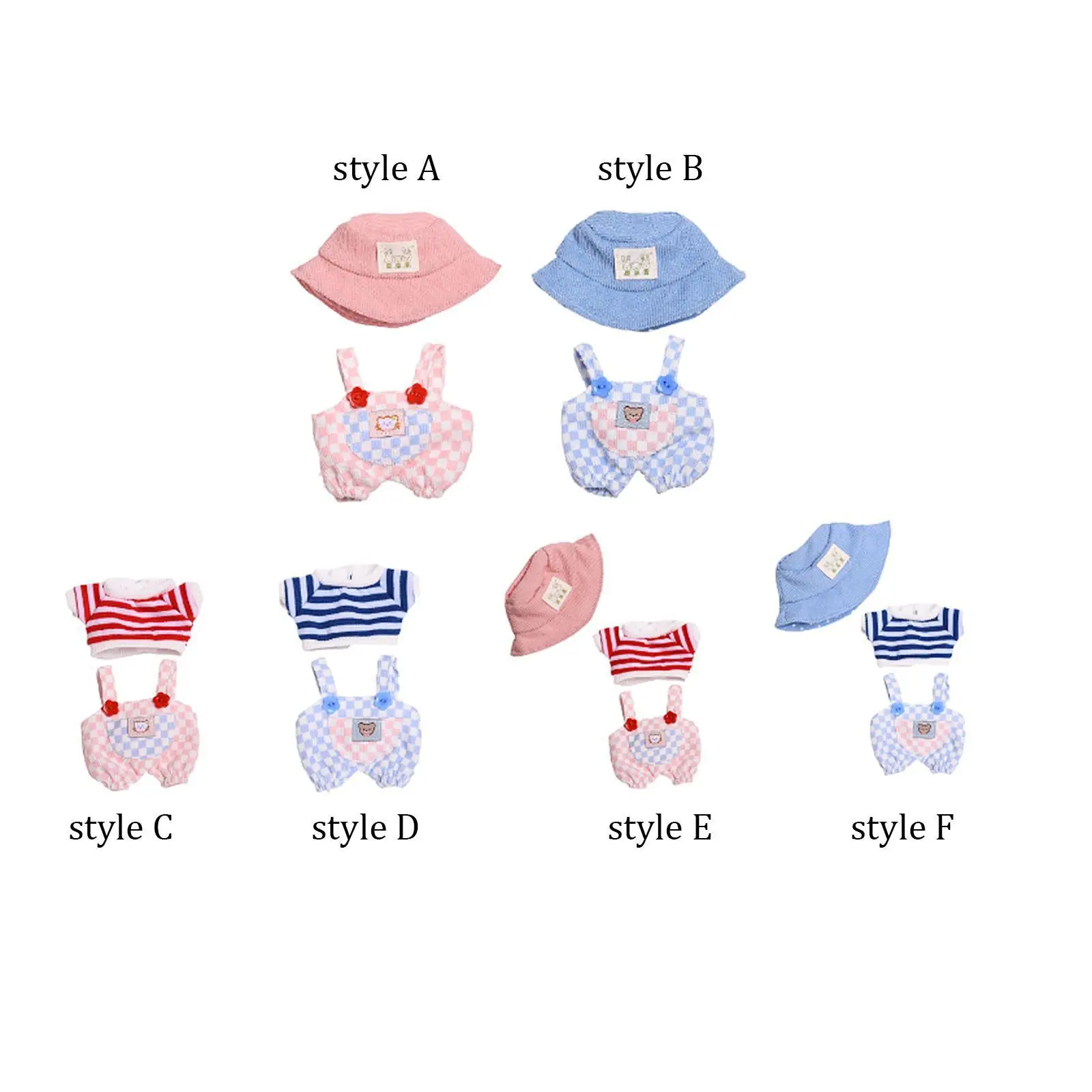 Mini Doll Clothes Doll Clothing Set Costumes Dress up Doll Accessories Clothing Doll Clothes Cute Doll Clothes Suit for Kids
