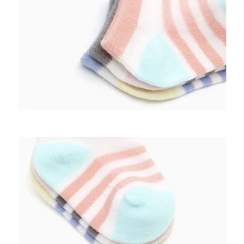3 par/lote calcetines de bebé verano niños niñas calcetines de malla ventilados calcetines de algodón puro 0-24 moths - imagen 4