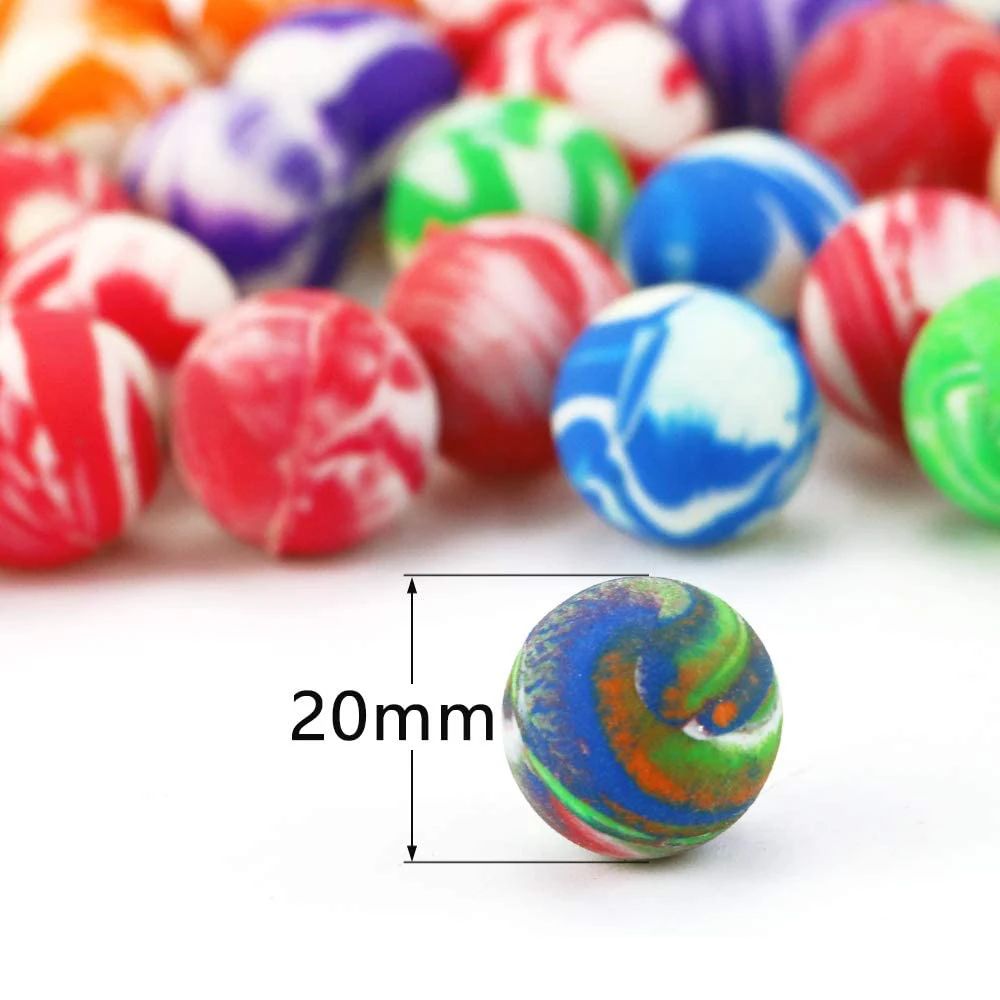 20pcs Small Jumping Rubber Ball Anti Stress Bouncing Balls Kids Water Play Bath Toys Outdoor Games Educational Toy for Children - imagen 5