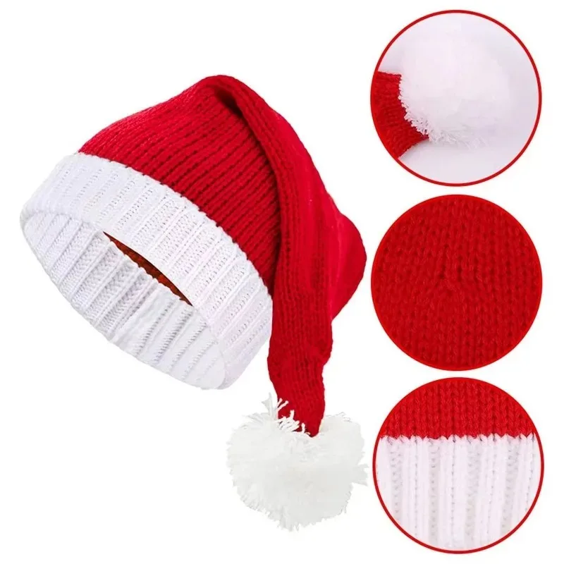 Gorro Papá Noel con pompón para toda la familia – Punto cálido - imagen 5