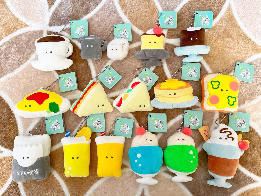 Mini peluche kawaii Yell World – Colgante de comida para niños