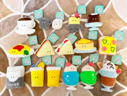 Mini peluche kawaii Yell World – Colgante de comida para niños