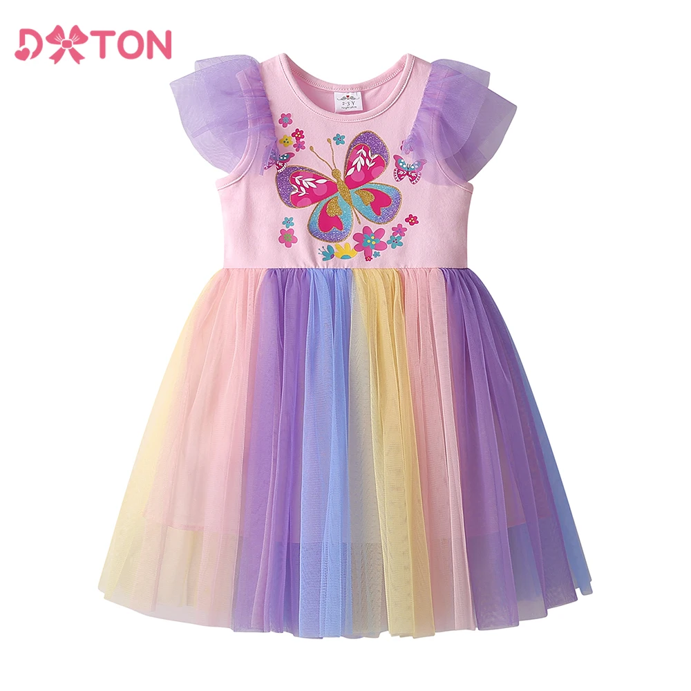 Vestido de princesa con volantes para niña – Estilo romántico - imagen 3