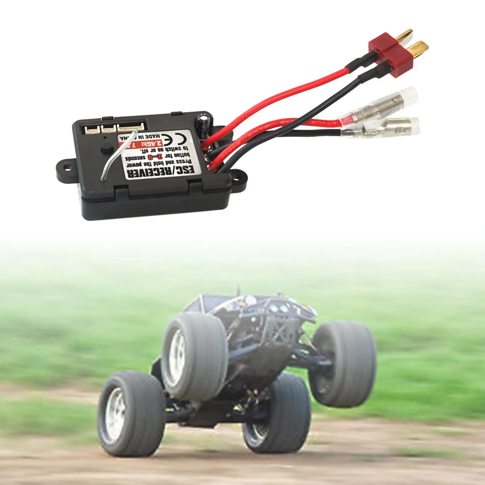 RC Brushed ESC Multiple Protection Functions 1/16 Brushed Electric Speeds Controller for 16101 Car Trucks Model Crawler