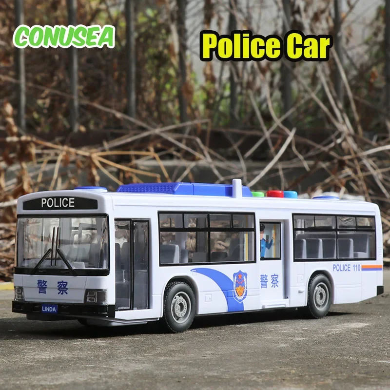 Coche de policía inercial con luces para niños – Cumpleaños