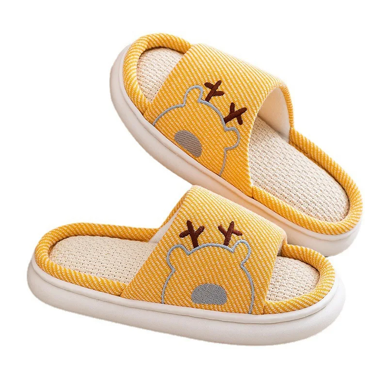 Zapatillas de lino y algodón antideslizantes para bebé - imagen 2