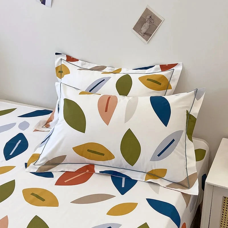 Funda de almohada infantil de algodón puro con estampado suave