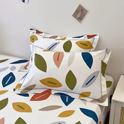 Funda de almohada infantil de algodón puro con estampado suave