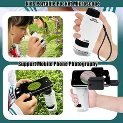 Microscopio infantil 120x para pequeños científicos