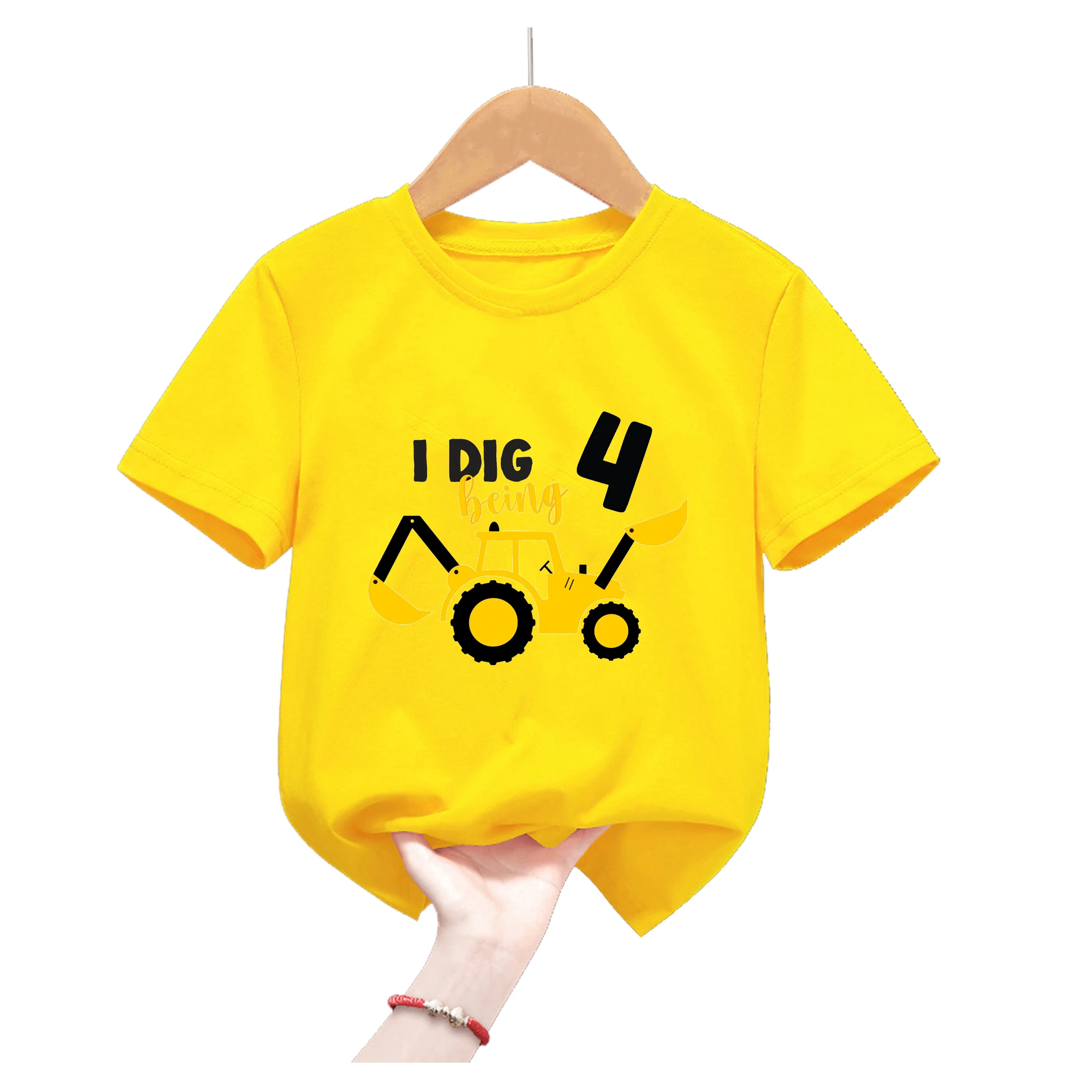 Camiseta infantil de excavadora de algodón de manga corta – Niño - imagen 5
