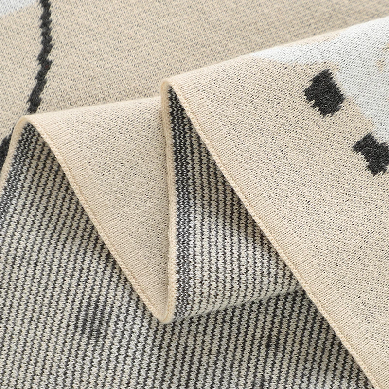 Mantas de algodón con dibujos de ciervos para bebé, mantas tejidas de 100x80cm de doble uso para cuna de recién nacido, sábanas de cama para siesta, colcha transpirable para niño y niña - imagen 3