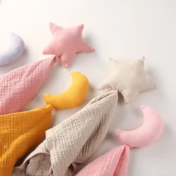 Edredón muselina bebé estampado luna estrellas suave