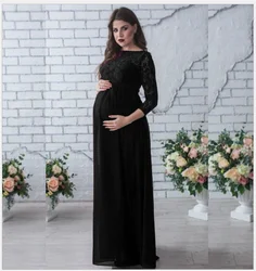 Vestido de maternidad de encaje para fotos de embarazo – estilo elegante