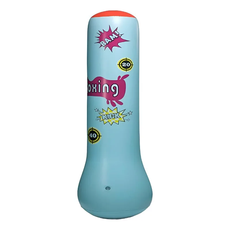 Equipo de entrenamiento de objetivo de boxeo inflable, saco de arena de boxeo, Fitness para chico y joven, saco de boxeo de pie, juguete de vaso de Pilar de boxeo - imagen 3