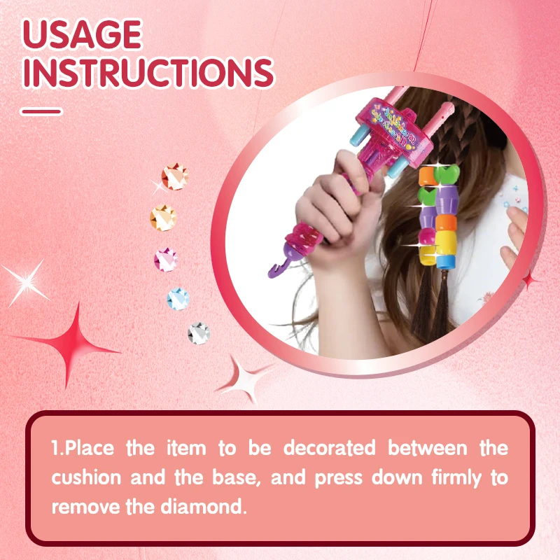 Girls DIY Hair Braiding Machine Girls Manual Beading Hair Braiding Hair Styling Hairdressing Decoration Pretend House Play toys - imagen 5