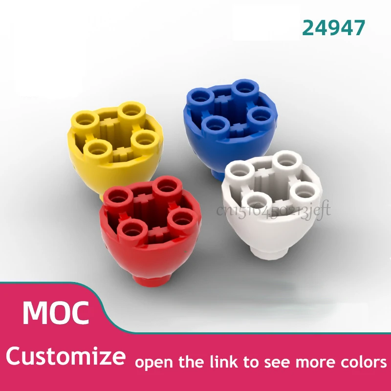 100 Uds. MOC partículas de ensamblaje de alta tecnología 24947 2x2 bloques de construcción DIY pieza de montaje juguete para regalo de niños