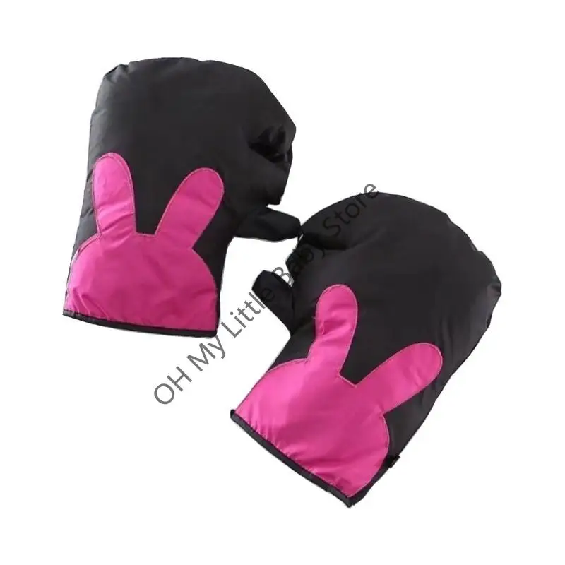 M76C Guantes invierno para motocicleta eléctrica para niños, manoplas cálidas, guantes manillar gruesos, resistentes - imagen 3