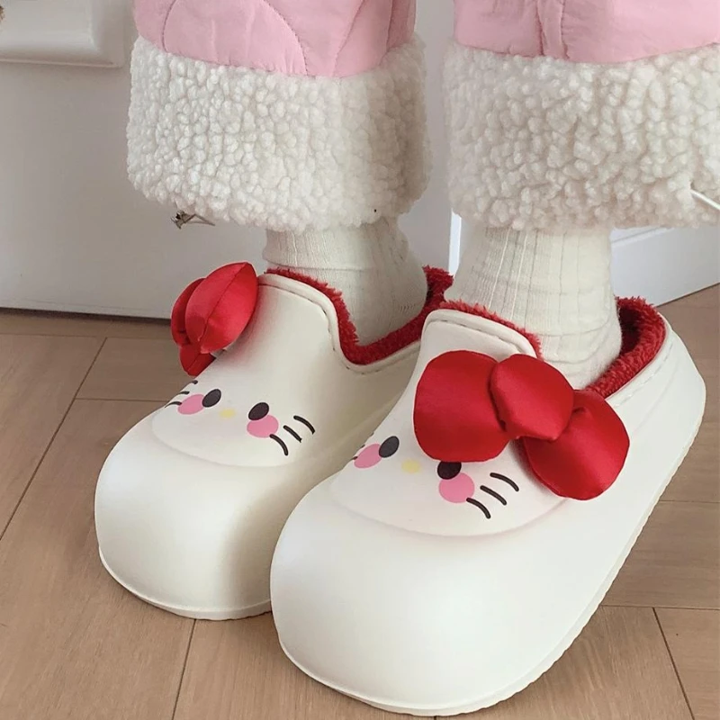 Pantuflas impermeables EVA suave para niña – Dibujos animados cálidos - imagen 4