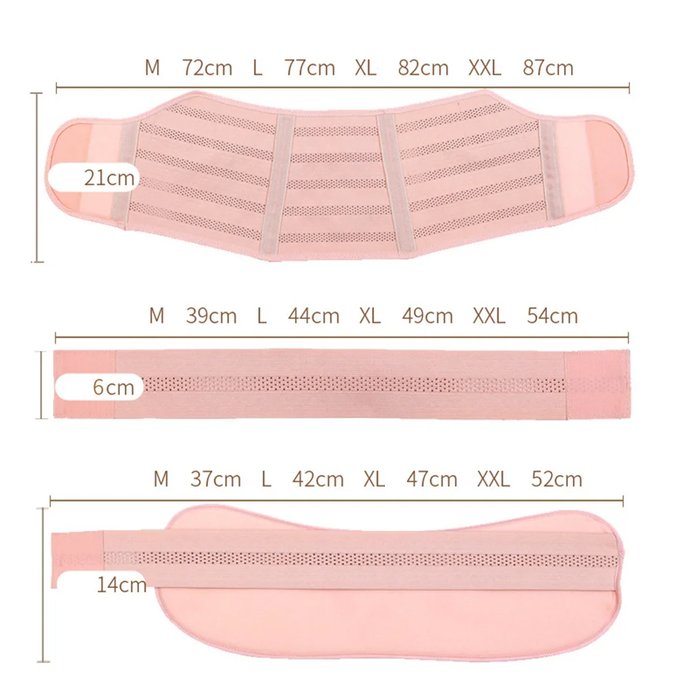 Cinturón de soporte de maternidad talla L desnudo transpirable ajustable banda para el vientre banda Abdominal para embarazo soporte pélvico embarazo - imagen 5