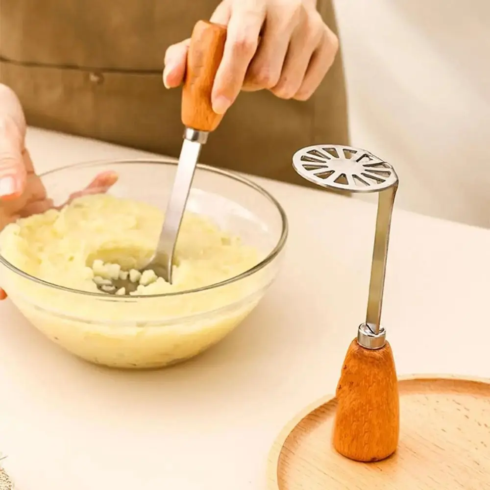 Trituradora Manual de acero inoxidable, herramienta de Metal para frutas, verduras, prensa de cocina, aguacate, ajo y calabaza - imagen 3