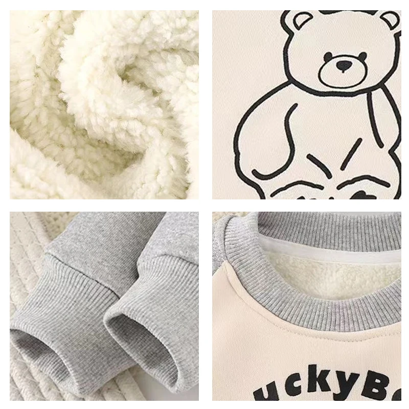 Sudadera con capucha de forro polar para niños y niñas - imagen 3