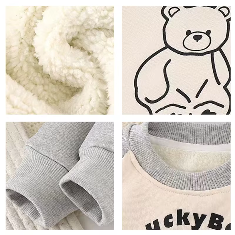 Sudadera con capucha de forro polar para niños y niñas - imagen 3