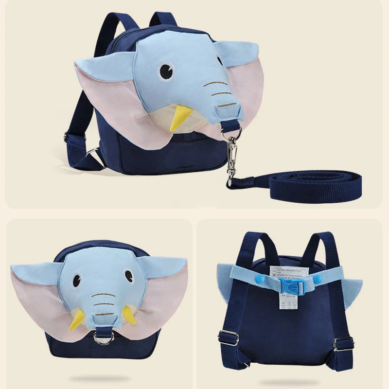 Andador para bebés, mochila con arnés antipérdida para niños, bolsa de elefante para caminar, bolsa de seguridad para caminar para niños pequeños, portabebés con correa - imagen 2