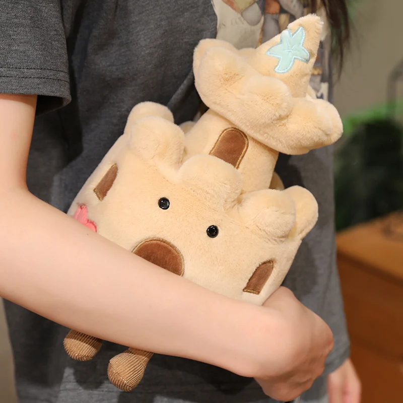 Peluche marrón de fortaleza con faro – Suave muñeco para bebés - imagen 4