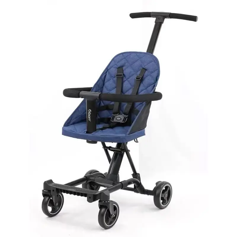 Salir, el carrito es plegado y ligero, puede tumbarse y sentarse en el andador de bebé. - imagen 3