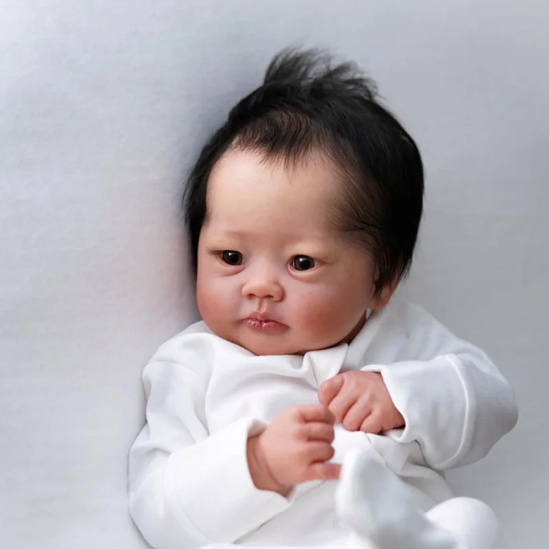 Kit de muñeca Lali para bebé recién nacido, piezas de muñeca realistas sin montar, bricolaje, ya pintadas, con raíz de mano y pelo