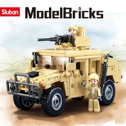Set de bloques de construcción: vehículo militar WWII educativo