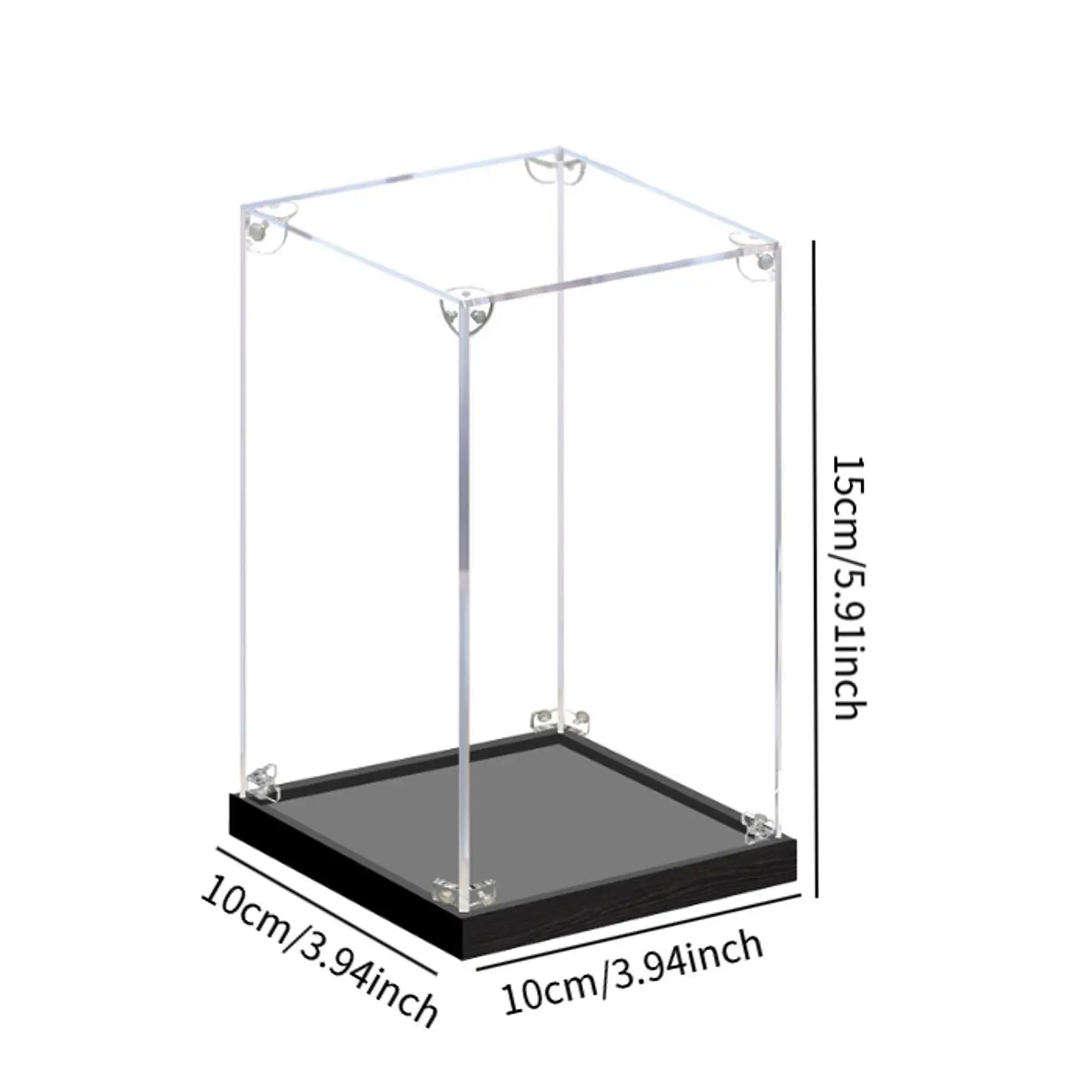 Display Case for Collectibles Acrylic Display Case Diecast Toy Cars Showcase for Statue Toys Cosmetics Model Cars Action Figures