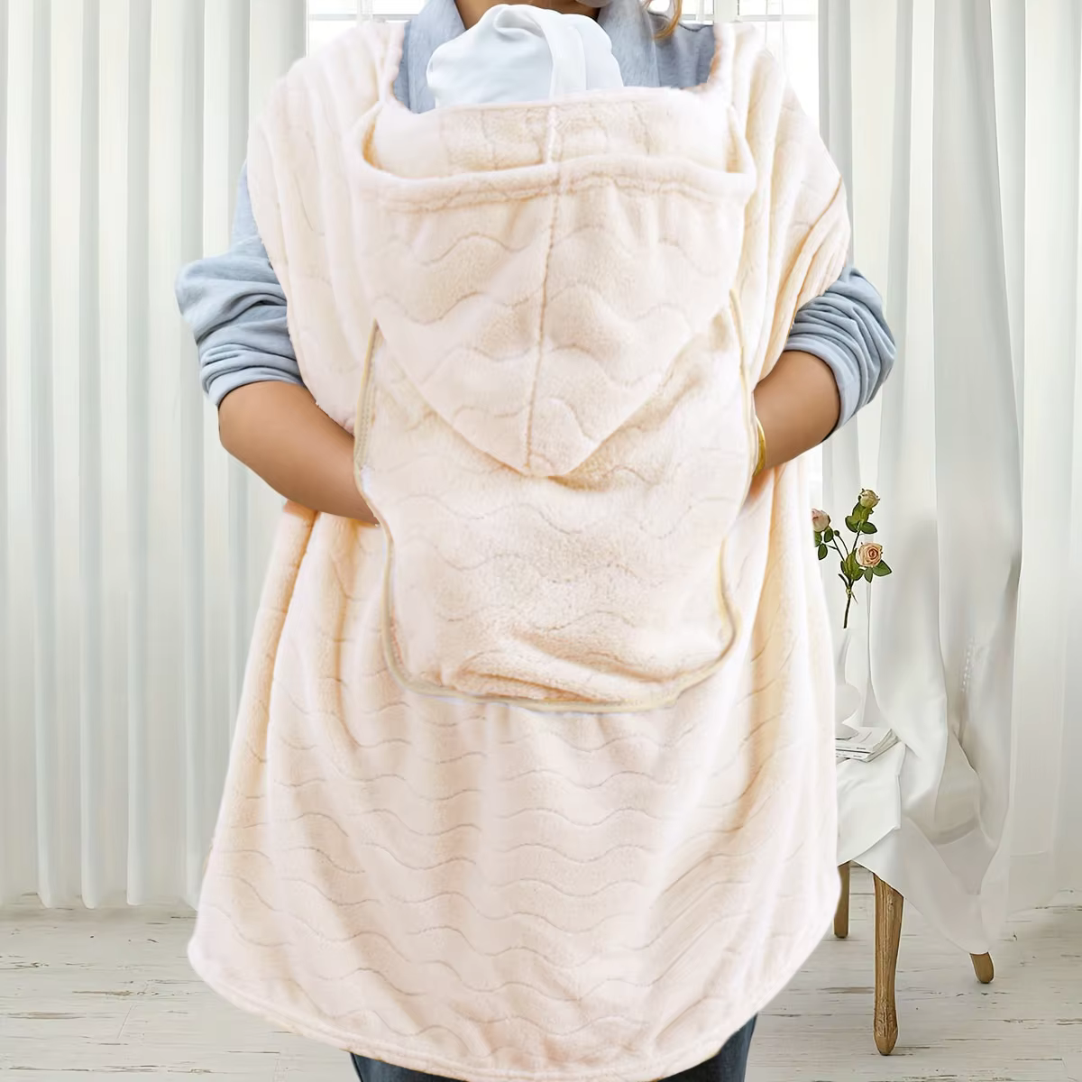 Manta forro polar coral para bebé – Suave textura envolvente - imagen 3