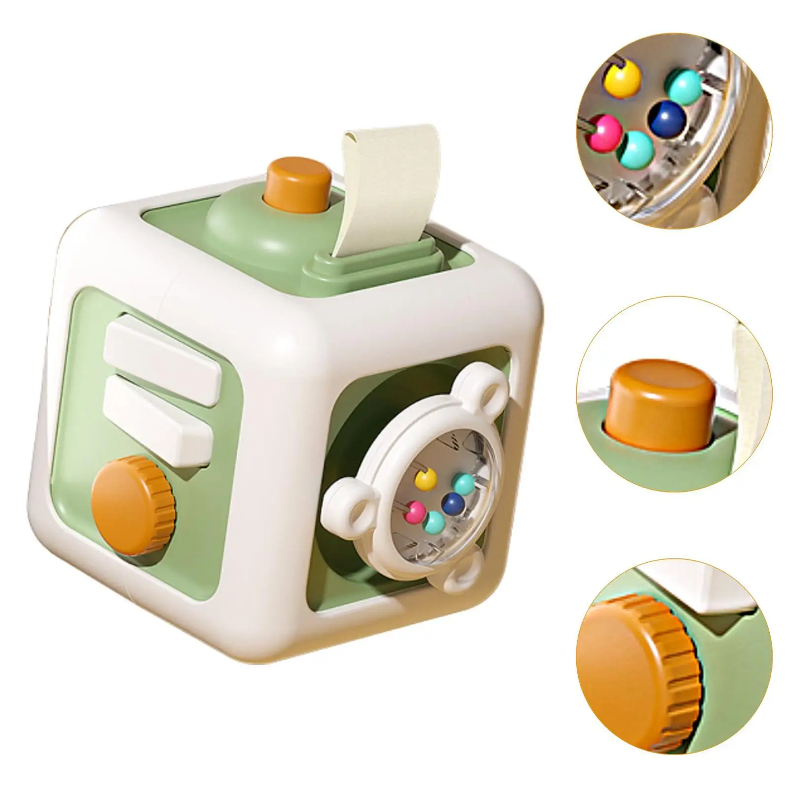 Busy Cube Travel Developmental Early Education Activity Cube Sensory Toys for Toddlers for Toddlers Boys Girls Kids 1-3 Infant