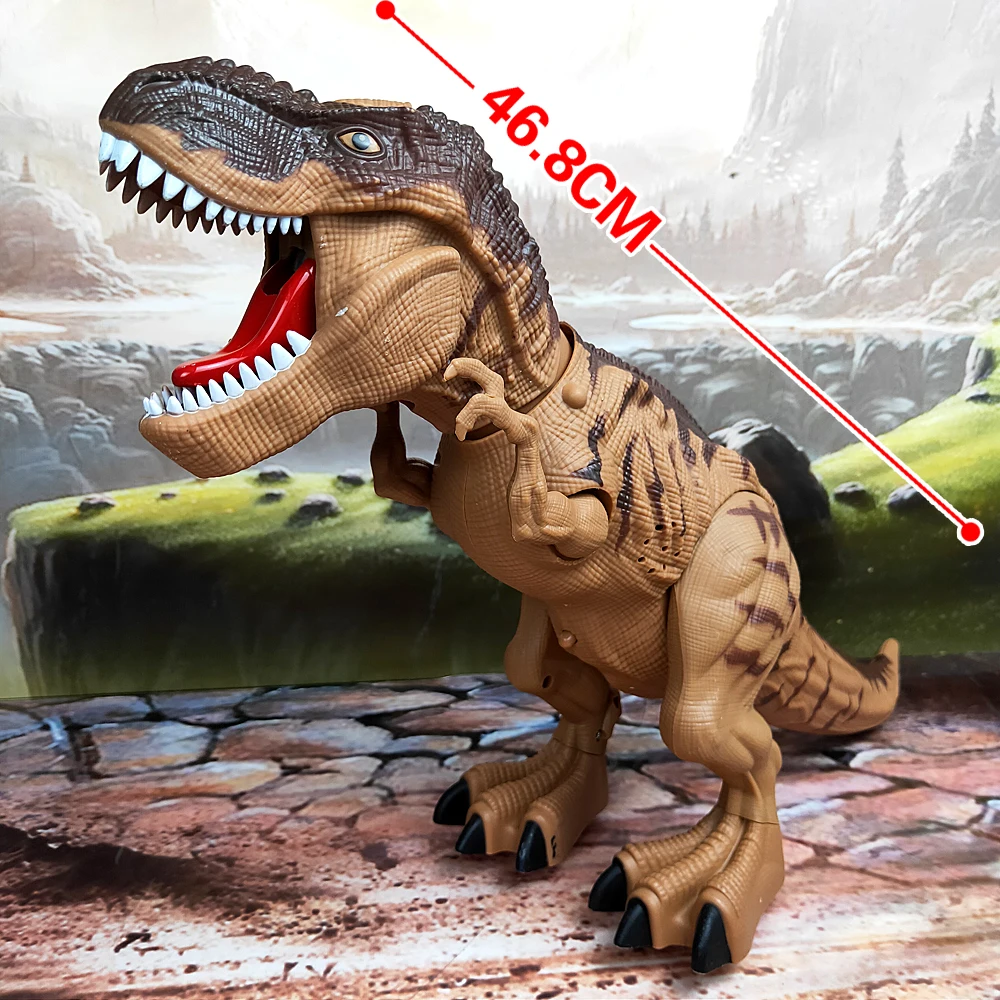 Robot dinosaurio eléctrico con huevos ponedores y sonido suave - imagen 4
