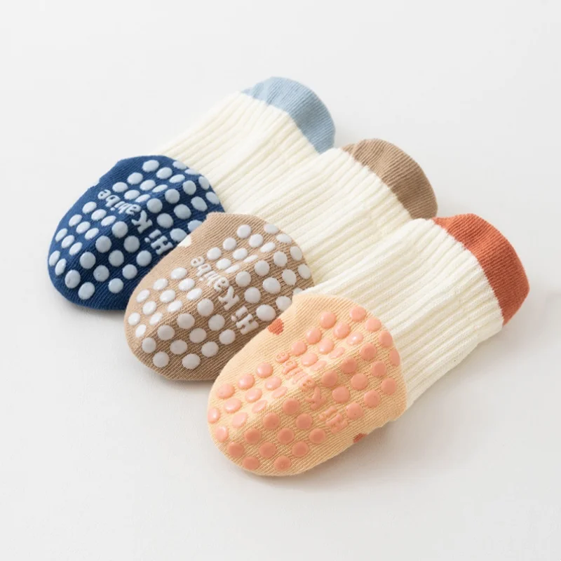 Calcetines de algodón antideslizantes para niño y niña - imagen 2